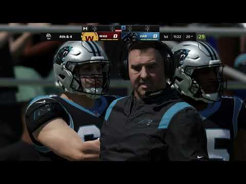 Madden 22 - Washington Football Team vs Carolina Panthers - Full Game Simulation PS5