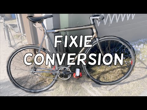 My new bike project is a fixed gear conversion