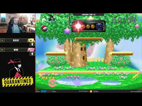 QR3 East Losers Top 12 - B33f (Pikachu) Vs. Box (Kirby) SSB64 Super Smash Bros