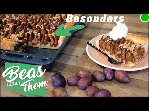 Zwetschgenkuchen Pflaumenkuchen mit besonderen Streuseln