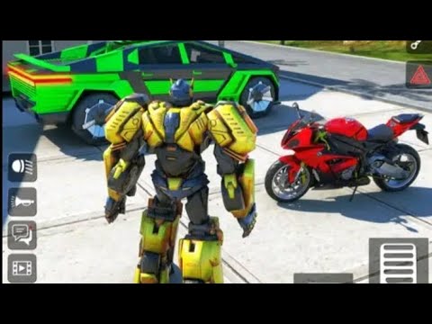 Robot Justice War: Car Jet Transform Game 2023 - Android GameplayTransform