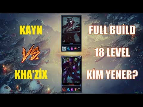 Kayn vs Kha'Zix Full Build 18 Level 1v1