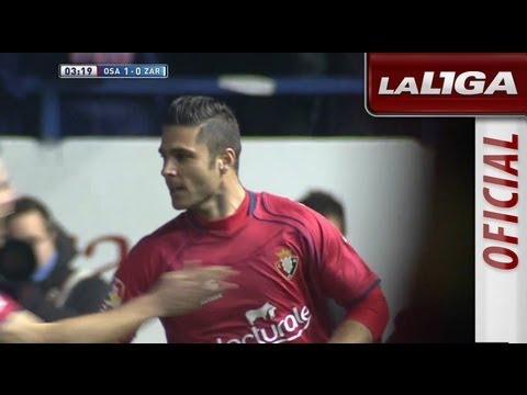 Gol de Kike Sola (1-0) en el Osasuna - Real Zaragoza - HD
