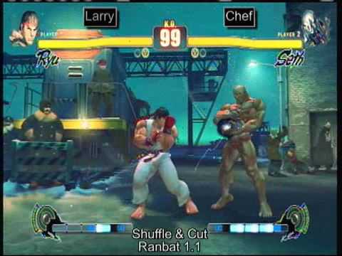 Shuffle & Cut's Street Fighter 4 Ranbat 1.1 - Larry (Ryu) Vs. Chef (Seth)