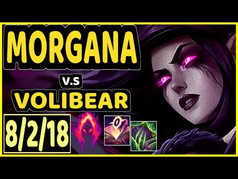 MORGANA vs VOLIBEAR - 8/2/18 KDA JUNGLE CHALLENGER GAMEPLAY - EUW