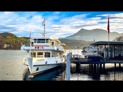 Eine spektakuläre Winterkreuzfahrt über den Vierwaldstättersee 🇨🇭 Von Luzern nach Weggis (Rigi)