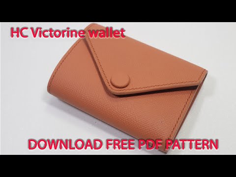 Victorine wallet | Download Free PDF Pattern | How to make a trifold wallets