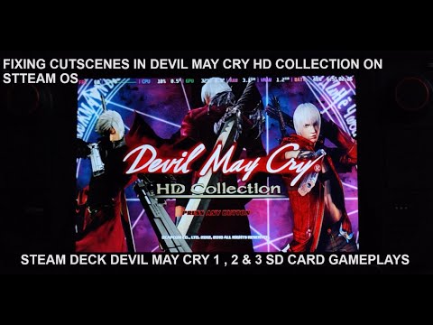 Fixing Devil May Cry HD Collection Cutscenes on Steam OS Devil May Cry 1 , 2 & 3 Steam Deck Gameplay