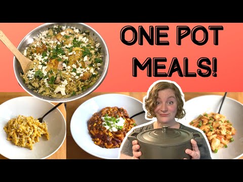ONE POT DINNER RECIPES! FAMILY MEALS! ONE POT PASTA, CHICKEN, CHILI & MORE!
