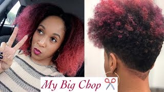 Big Chop: Starting My Natural Hair Journey| TWA Tapered Cut