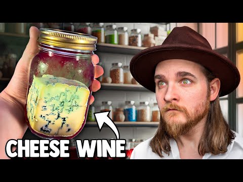 I left Blue Cheese in Wine for a week