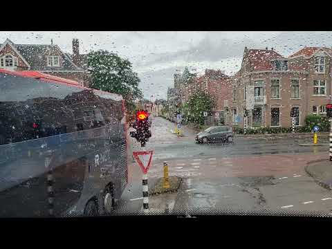 Dubbeldekker bus 346 Amsterdam-Zuid - Haarlem (timelapse)