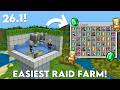 EASIEST RAID XP FARM Minecraft Bedrock 1.21/26.1+!
