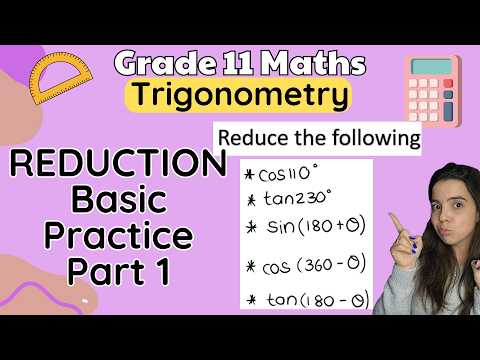 Grade 11 Trigonometry Reduction BASIC practice part 1