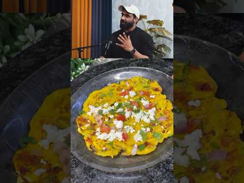 High Protein Meal Paneer Besan Chilla by Viral Fitness Coach Nitesh Soniy #shorts #viral