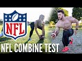 BODYBUILDER VS NFL COMBINE FITNESS TEST *Without Practice*