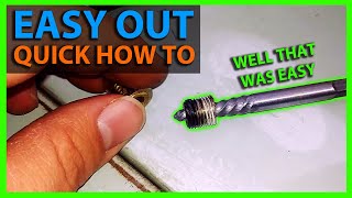 How To Remove Broken Off Bolt or Pipe Threads With a Spiral Screw Extractor
