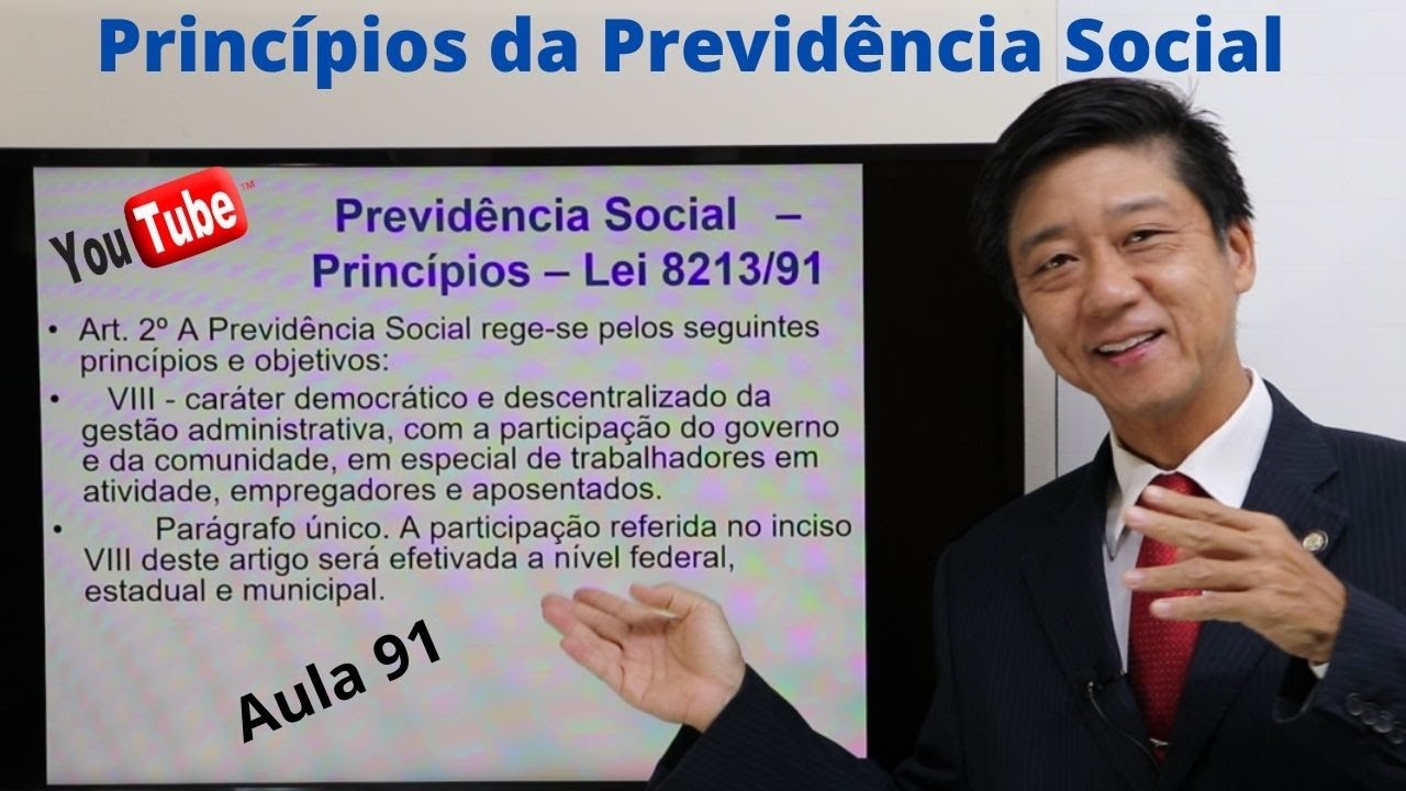 Princípios da Previdência Social -  Aula 91 - Eduardo Tanaka - Direito Previdenciário
