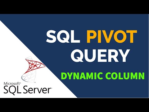 Dynamic Column SQL PIVOT Query | SQL PIVOT Query Video