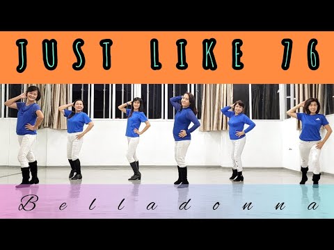 JUST LIKE 76 || Line Dance Demo || Neville Fitzgerald (UK) & Julie Harris (UK) - April 2022