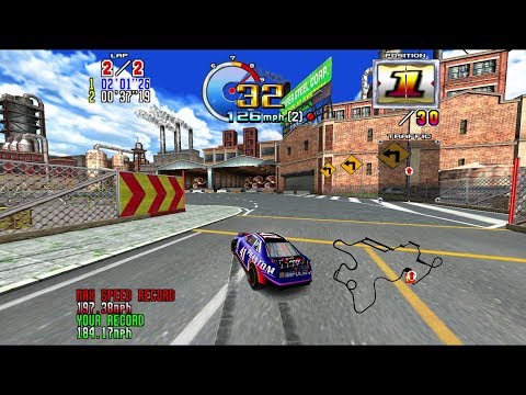 Daytona USA 2: Battle on the Edge arcade 60fps