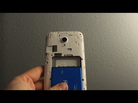 Alcatel Cameox how to remove and install  sim card And mermory card