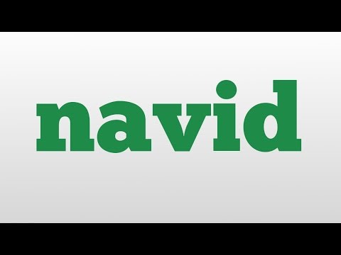 navid meaning and pronunciation