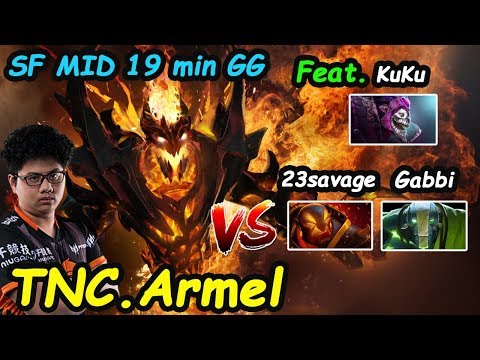 TNC Armel - [Shadow Fiend]  Feat KuKuBoss [Dazzle]  vs 23Savage Gabbi Dota 2 7.21 c Pro gamplay