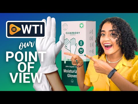 Clearbody Organics Medium White Organic Cotton Gloves 5 Pairs (10 Pcs) – 100% Organic Cotton Gloves for Dry Hands –Reusable Moisturizing Gloves for Cracked Hands Repair - WTI product video review