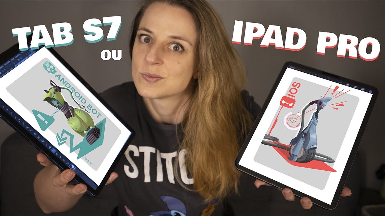 QUAL A MELHOR TABLET para desenhar e pintar? Ipad Pro x Galaxy Tab S7