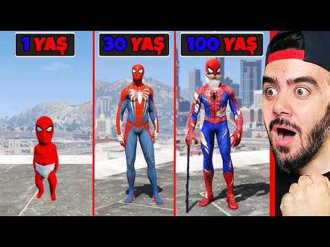DÜNYANIN EN GÜÇLÜ PRO SPIDERMANI OLDUM 100 YAŞINDA - GTA 5 MODS