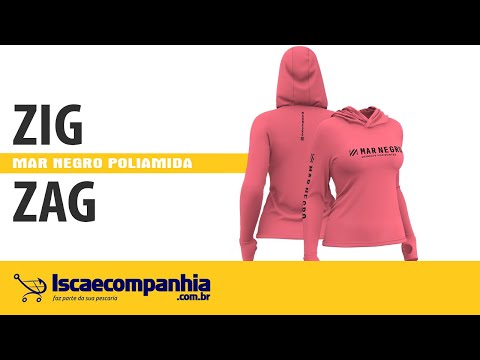 Vídeo Camiseta Feminina Poliamida Mar Negro 49430 - Zig Zag