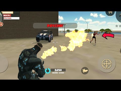 Rope Hero: Vice Town (High Tech Solder Suit) Robot Solder Burn Hot Girl - Android Gameplay HD