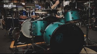 Video thumbnail for SJC Custom Drums Pathfinder Series 2019, Miami Teal Satin Stain by Peter Lewis