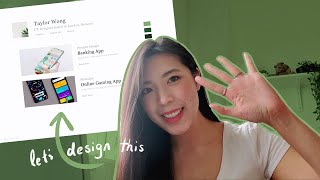 UX DESIGN PORTFOLIO |  creating a minimalistic website for your design career