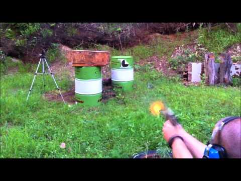 Federal .45ACP 230gr +P HST (P45HST1) Vs Steel Entry door and Water Jugs