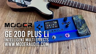 Video thumbnail for MOOER: GE 200 Plus Li Intelligent Multi Effects by Brett Kingman