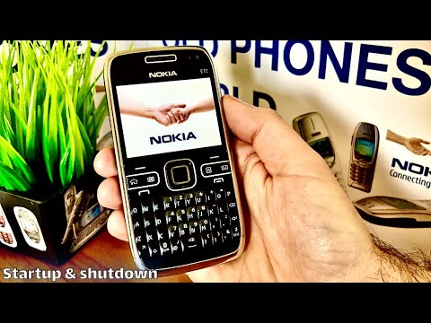 Nokia E72 startup and shutdown - by Old Phones World