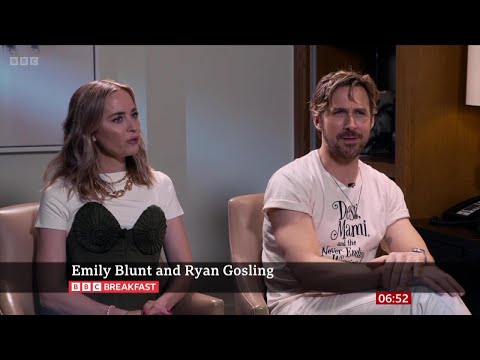 Emily Blunt, Ryan Gosling (The Fall Guy Stars) On BBC Breakfast [01.05.2024]