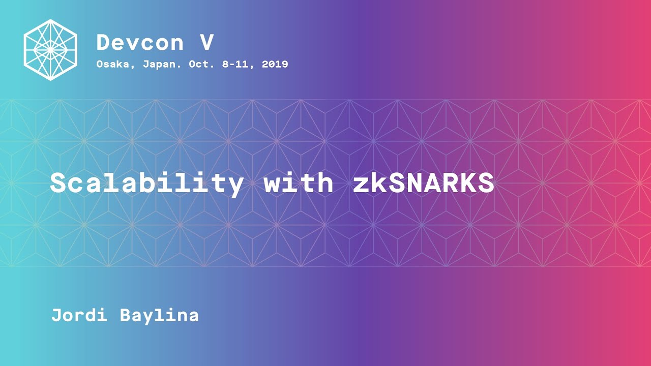 Scalabilty with zKSNARKs preview