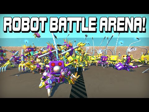 I Built a Clash Royale Style Robot Battle Arena in Scrap Mechanic!