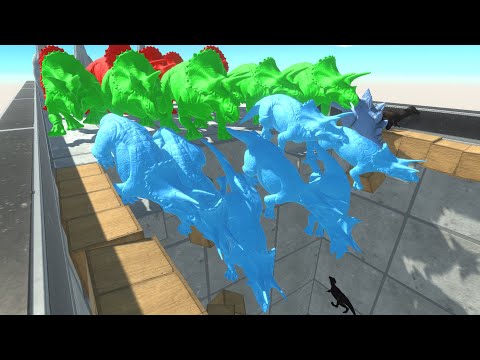 All Dinosaur run get a Gold Pig | Animal Revolt Battle Simulator