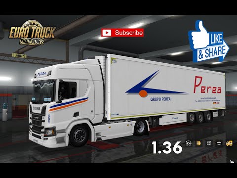 [ETS2 v1.36] Skin Scania R (2016) + Krone CoolLiner (Perea)