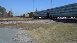 preview picture of video 'CSX freight train from Fayetteville to Florence'