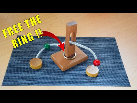 Solving The Wooden Rope And Ring Puzzle In Minutes!