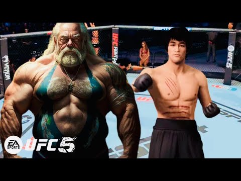PS5 | Bruce Lee vs. Super Old Big Titan [EA Sport UFC 5]🥊