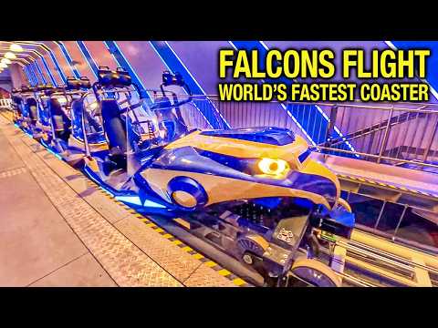 FALCONS FLIGHT - World's Fastest Roller Coaster - POV