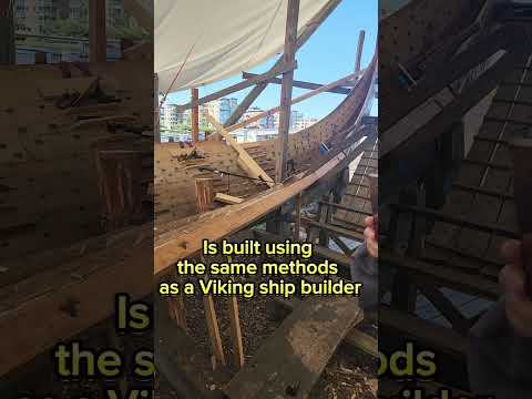 Replica of the Oseberg Ship found in Tonsberg Norway #woodenships #vikingsfloki #norwaytravel