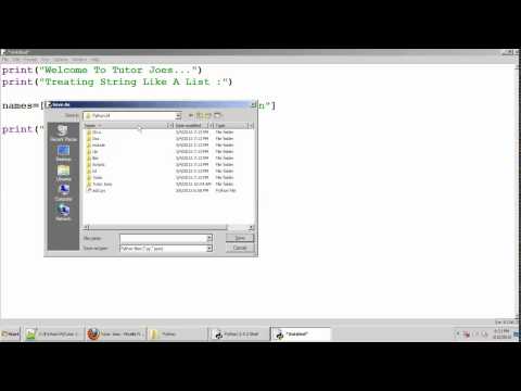Python Tutorial Treating String Like A List In Python Tamil Part 15