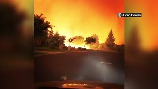 California fire survivor captured family&#39;s harrowing escape on video